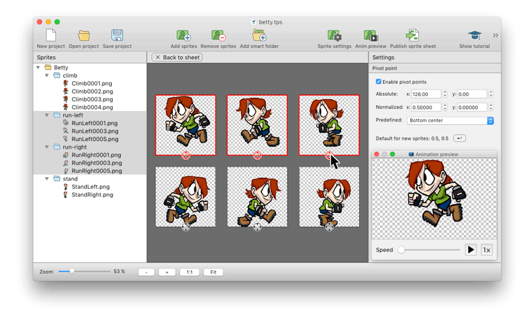 texture packer unity sprite sheets